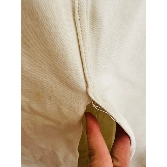 DL1961 Off-White Front Button Front Slit Middle Asra Ecru Maxi Skirt Size 27 - Picture 10 of 16